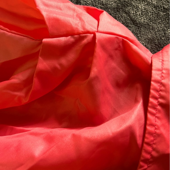 Vintage Tomato Red BON JOUR Rain Poncho ☔️🌂💧 - Picture 5 of 8